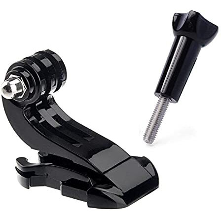 Sidrum J Hook Buckle Mount For Gopro, Helmet Mount Base Compatible With All Gopro Max/Gopro Hero 10 9 8 7 6 5 4 3+ 3 Hd And Other Action Cameras(Jhook+Screw)