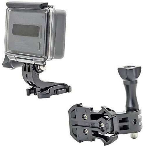 Sidrum J Hook Buckle Mount For Gopro, Helmet Mount Base Compatible With All Gopro Max/Gopro Hero 10 9 8 7 6 5 4 3+ 3 Hd And Other Action Cameras(Jhook+Screw)