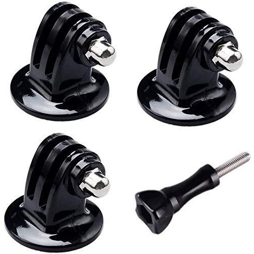 Sidrum Tripod Mount Monopod Adapter For Gopro, Sjcam, Yi, Eken And All Other Action Cameras (Set Of 3)