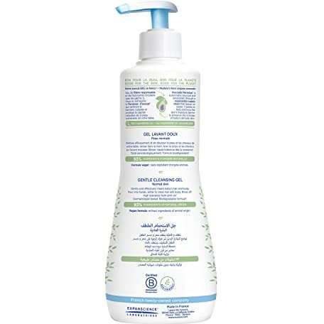Mustela Gentle Cleansing Gel For Hair And Body - 500Ml (16.90Oz) - Gentle Care For Baby's Skin And Hair