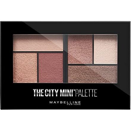 Maybelline New York Eyeshadow Palette, 6 Highly Blendable Shades, Sheer Finish, City Mini Palette, 5Th Avenue Sunset, 6.4G