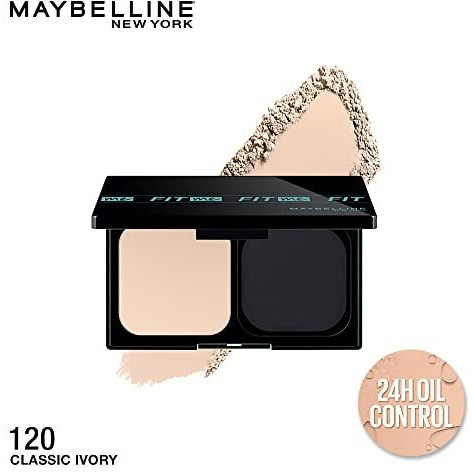 Maybelline New York Ultimate Powder Foundation, Full Matte Coverage, Spf44, 24H Oil Control, Fit Me, Shade 120, 9G