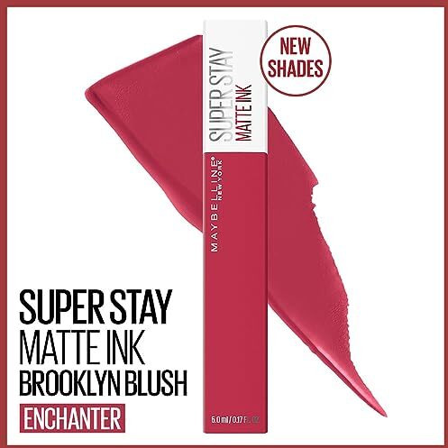 Maybelline Superstay Matte Ink Brooklyn Blush - Enchanter, 5Ml | Liquid Lipstick | Matte Lipstick, 5Ml