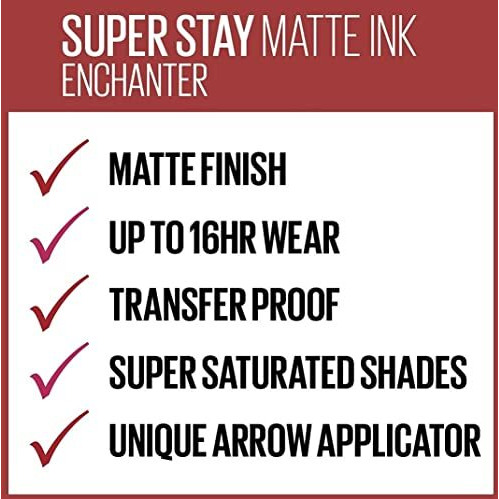 Maybelline Superstay Matte Ink Brooklyn Blush - Enchanter, 5Ml | Liquid Lipstick | Matte Lipstick, 5Ml