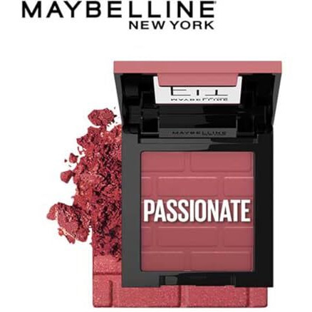 Maybelline New York New Fit Me Mono Blush, 16 Hours Easy To Use Long-Lasting Cheek Blush, Pigmented Creamy Powder Blush Formula, Natural And True To Tone Blush - 60 Passionate|4.5 Grams