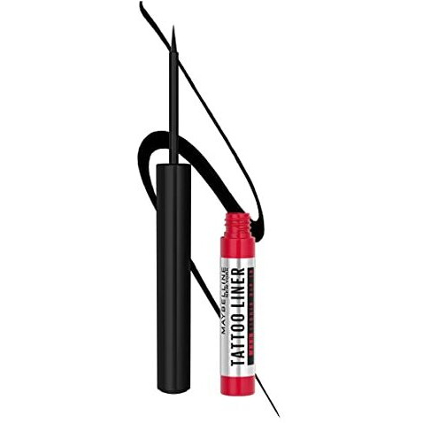 Maybelline New York 48-Hour Dip In Tattoo Eye Liner - Black, Smudge-Proof And Heat Resistance, Waterproof Eyeliner. Maybelline 2X Hyper-Condensed Carbon Black Eyeliner | 2.1 Ml