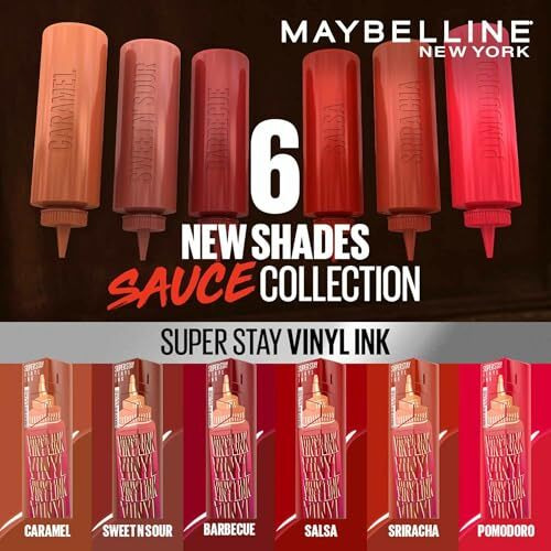 Maybelline New York Superstay Vinyl Ink - Longwear Shine Lip Color, Sweet N Sour, 4.2Ml
