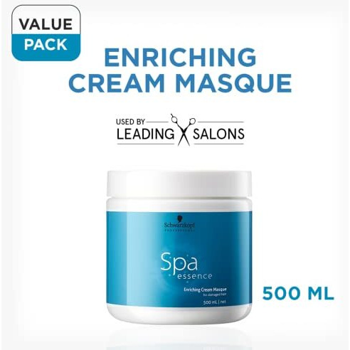 Schwarzkopf Professional Spa Essence Enriching Masque | For Damaged, Dull Hair | 500 Ml