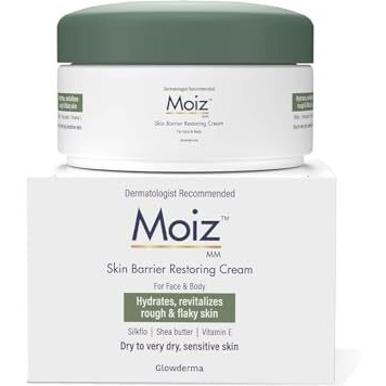 Moiz Mm Skin Barrier Restoring Cream | For Very Dry & Sensitive Skin | Shea Butter & Vitamin E | Dermatologically Tested