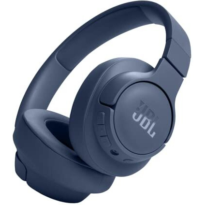 Jbl Tune 720Bt Wireless Over Ear Headphones With Mic, Pure Bass Sound, Upto 76 Hrs Playtime, Speedcharge, Dual Pairing, Customizable Bass With Headphones App, Lightweight, Bluetooth 5.3 (Blue)