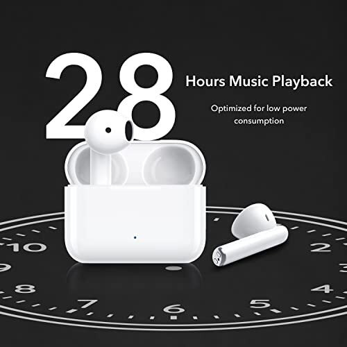 Honor Choice Earbuds X Bluetooth V5.2 True Wireless Stereo, Up To 28 Hours Long Battery Life, Wake Up Ai-Voice, Ipx4 Water Resistance, Lightweight Semi In-Ear Design (Glacier White)