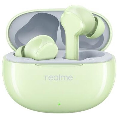 Realme Buds T110 True Wireless In Ear Earbuds With 10Mm Dynamic Bass Boost Driver, 38 Hours Playback, Ai Enc, 88Ms Low Latency & Ipx5 Water Resistant (Country Green)