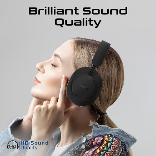 Promate High Fidelity On-Ear Wireless Headphones, 12-Hour Playtime, Cushioned Earpads, Adjustable Headband, Takt - Bluetooth Over-Ear Headphones For Music, Calls, And Comfort