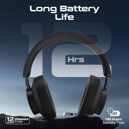 Promate High Fidelity On-Ear Wireless Headphones, 12-Hour Playtime, Cushioned Earpads, Adjustable Headband, Takt - Bluetooth Over-Ear Headphones For Music, Calls, And Comfort