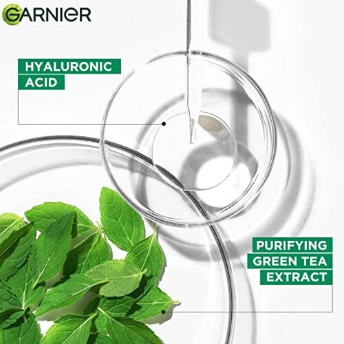Garnier Skin Naturals, Serum Mask, Purifying & Pore Reducing, Hydra Bomb Green Tea Mask, 1 Pc, 28G