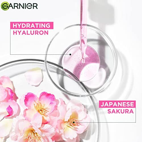 Garnier Skin Naturals, Sheet Mask, Hydrating & Increases Glow, Sakura Glow, 28G