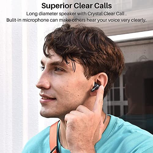 Tozo A2 Mini True Wireless Earbuds Bluetooth 5.3 Earphones In Ear Buds Touch Control Stero Headphones With Clear Calling Mics, Ipx5 Waterproof, Premium Origx Sound Headset Type-C Fast Charging, Black