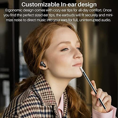 Tozo A2 Mini True Wireless Earbuds Bluetooth 5.3 Earphones In Ear Buds Touch Control Stero Headphones With Clear Calling Mics, Ipx5 Waterproof, Premium Origx Sound Headset Type-C Fast Charging, Black