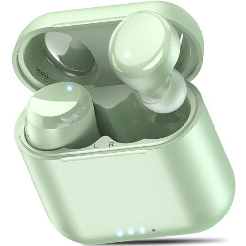 Tozo T6 (Ergonomic Edition) Wireless Earbuds Bluetooth 5.3 Headphones, Ergonomic Design In-Ear Headset, 50Hrs Playtime With Wireless Charging Case, App Eq Customisable, Ipx8 Waterproof, 2024 Version