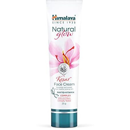 Himalaya Natural Glow Face Cream With Kesar & Vit E | For Non-Greasy Even-Toned & Radiant Skin| Phyto-Vitamin Formula With Uv Protection| Reduce Dark Spots In 6 Weeks |Clinically-Tested & Paraben Free