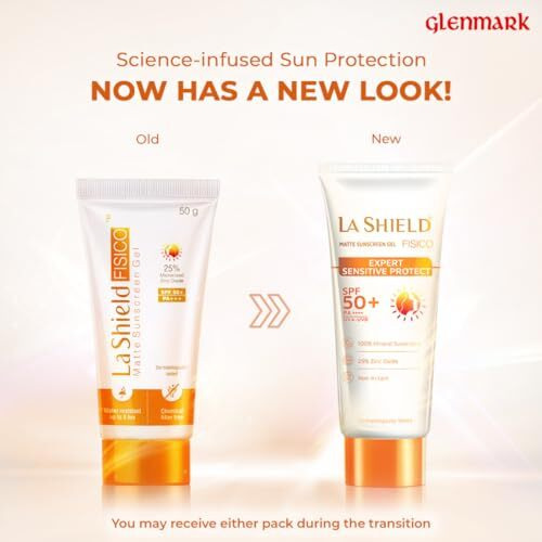 La Shield Fisico Spf 50 Pa+++ Mineral Sunscreen | Water Resistant Upto 8 Hours | Chemical Filter Free | Non-Greasy | Lightweight | No White Cast | Broad Spectrum | Dermatologist Prescribed | For Sensitive Skin |50G