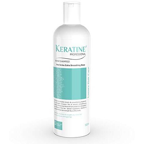 Keratine Professional Sulphate Free Smooth Shampoo And Mask | For Dry & Damaged Hair | Hair Repair Mask | (Combo Pack) 500Ml Each