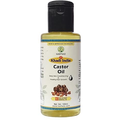 Khadi Natural Herbal Herbigiri Natural Herbal Castor Oil For Hair Growth - 100Ml, Yellow