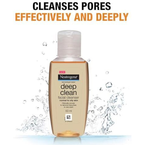 Neutrogena Deep Clean Facial Cleanser, 50Ml