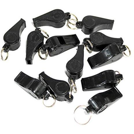 Stonkraft Whistle, Loud Plastic Whistle For Referees Coaches Lifeguards Survival Emergency Football Basketball Soccer Hockey (Set Of 12)