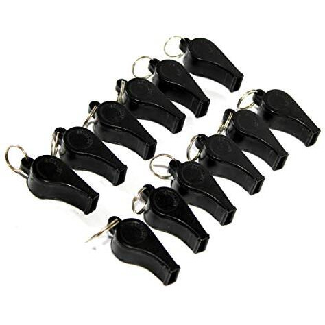 Stonkraft Whistle, Loud Plastic Whistle For Referees Coaches Lifeguards Survival Emergency Football Basketball Soccer Hockey (Set Of 12)