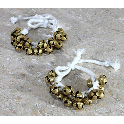 Esplanade Dance Ghungroo (15 + 15) Ghungroo White Cotton String | Bell, Ghungru 1 Line White Cotton String, Ghungroo 1 Line | Paijania | Pazeb | Kathak Indian Classical Dance