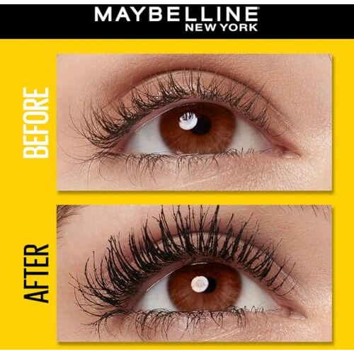 Maybelline New York Mascara, Volumizing & Lengthening, Waterproof, Black, Volume Express Colossal, 10Ml