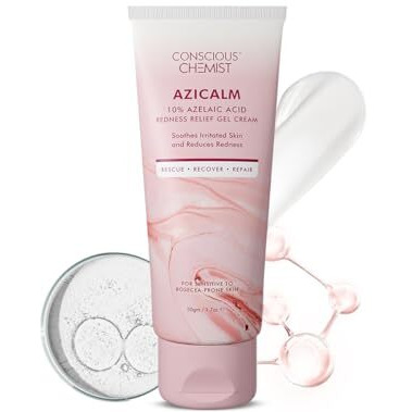Conscious Chemist 10% Azelaic Acid Cream | 50G | Face Cream For Men & Women, Moisturizer For Acne Prone Skin, Redness Relief, Soothe Irritation & Inflammation, All Skin Types - Azicalm