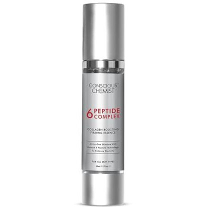 Conscious Chemist 6 Peptide Serum For Face | 50Ml | Complex Collagen Boosting Firming Essence For Face, Niacinamide & Hyaluronic Face Serum, Reduce Fine Lines, Wrinkles, Face Serum For Men & Women