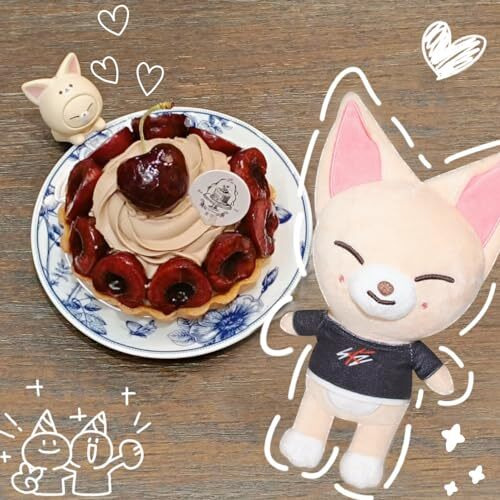 Shijurdin Skzoo Plush Doll Cute Plush Toy Soft Stuffed Animals Toys For Kids Children Gift 7.8Inch  (Fox)