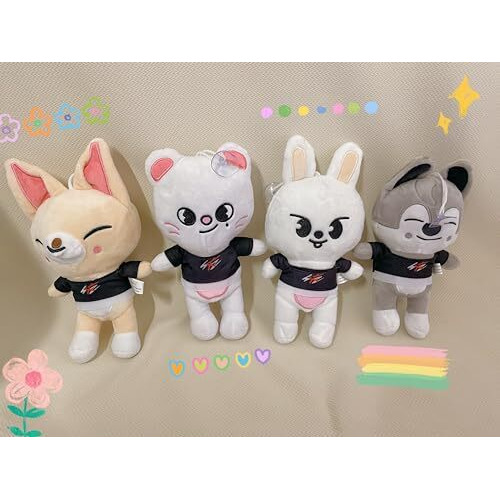 Shijurdin Skzoo Plush Doll Cute Plush Toy Soft Stuffed Animals Toys For Kids Children Gift 7.8Inch  (Fox)