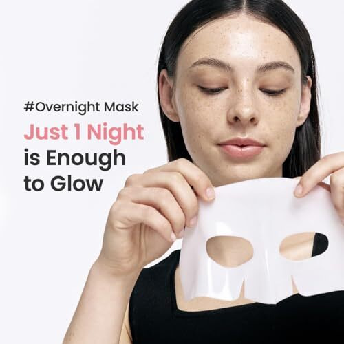Aum Enterprise Collagen Overnight Face Mask, Korean Glass Skin Hydrogel Mask For Deep Hydration, Pigmentation, Anti-Aging & Pore Minimizing | Hyaluronic Acid, Niacinamide, Vitamin E & Centella.