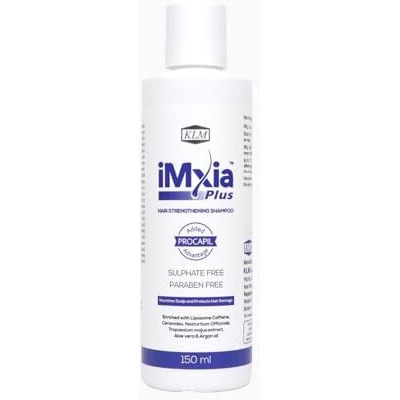 Klm Imxia Plus Hair Strengthening Shampoo, 150Ml |Enriched With Procapil & Essential Nutrients | Sulphate & Paraben-Free