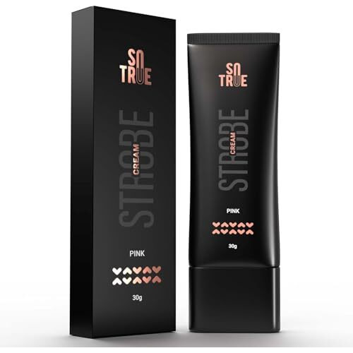 Sotrue Strobe Cream Pink For Face Radiance, Multipurpose Strobe Cream, Dewy Glazed Instant Glow, Highlighter For Face, Boosts Hydration, For All Skin Types, 30G,