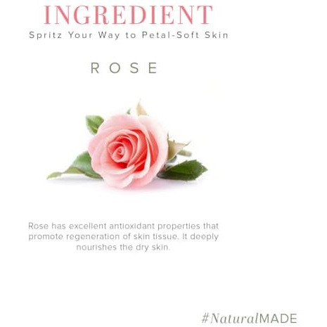 Khadi Natural Rose Water Herbal Skin Toner| Keeps Skin Scented And Moisturized| Maintain Skin's Ph Balance| Prevents Acne| Suitable For All Skin Types| 210Ml