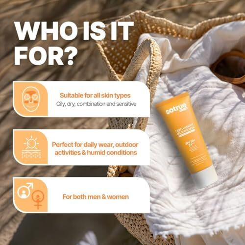 Sotrue Lightweight Gel Sunscreen Spf 50+ Pa+++ For Face | Matte Finish & Water-Resistant | No White Cast, 1% Niacinamide & Vitamin C | Broad Spectrum Uv Protection | Fragrance-Free | All Skin Types | 50Ml