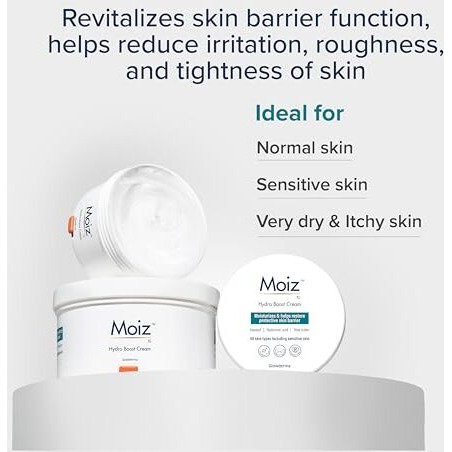 Moiz Xl Hydro Boost Face & Body Cream | For Dry To Very Dry Skin | Formulated With 13 Moisturizers | Paraben Free & Cruelty-Free - 500Gm