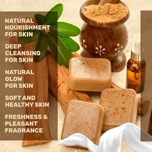 Home Ghar Soap Sandalwood & Saffron Magic Soaps For Bath | Paraben Free | Chandan & Kesar Bath Soaps | Handmade Soaps For Glowing | Skin Brightening Soap For Men & Women (100 Gms Pack Of 1)
