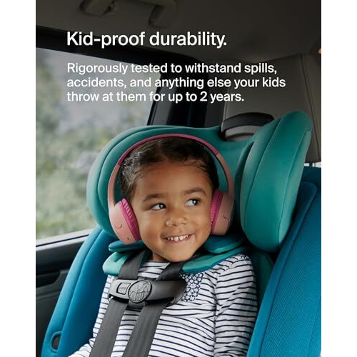 Belkin Soundform Mini On Ear Wireless Bluetooth Headphones For Kids With Built In Microphone - Pink