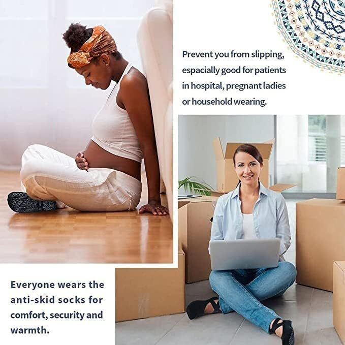 Ckps Women's Anti Bacterial Anti-Skid Quarter Length Yoga/Pilates/Dance/Ballet Made With Bamboo Cotton Walking & Bikram Fitness Socks With Grips. Set Of 1, Multi Color