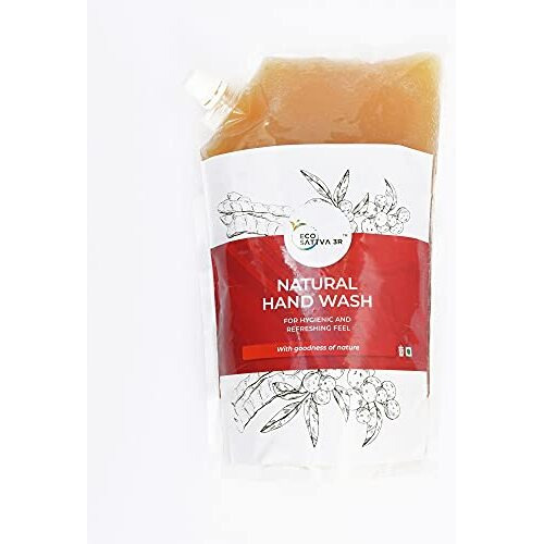 Ecosattva 3R Natural Chemical-Free Herbal Soap Nut Extract Citrus Fragrance Organic Ecofriendly Hand Wash, 1 L