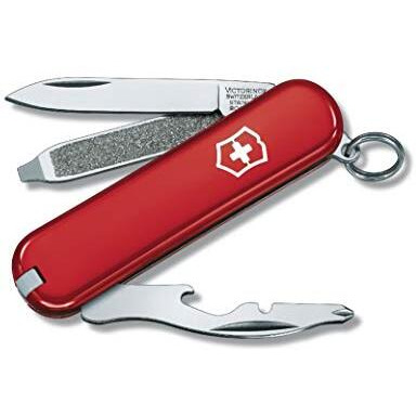 Victorinox Swiss Army Knife - Rally - 9 Functions, Multi-Utility Tool - Red, 58 Mm