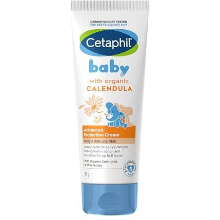 Cetaphil Baby Cream, Face & Body Moisturizing Cream | Advance Protection | Gentle & Soft With Organic Calendula 85Gm