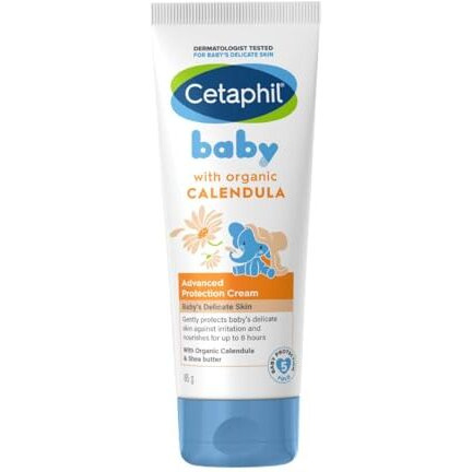 Cetaphil Baby Cream, Face & Body Moisturizing Cream | Advance Protection | Gentle & Soft With Organic Calendula 85Gm