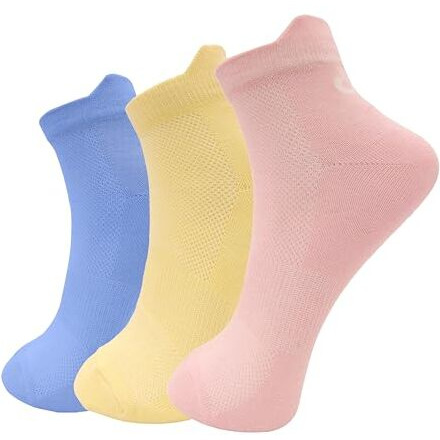 Xjarvis Miami Ankle Socks For Women & Girls  Soft Cotton, Odor-Free, Breathable & Comfortable Everyday Socks  Perfect For Sports, Running & Available Multicolor (Pack Of 3)